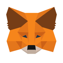 MetaMask logo featuring a fox head with a stylized digital circuit pattern, symbolizing a cryptocurrency wallet.