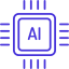 An icon depicting interconnected gears and a circuit board, symbolizing AI integration and the seamless blending of artificial intelligence with existing system