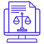 Icon representing compliance, featuring a checklist with a checkmark and a shield symbol.