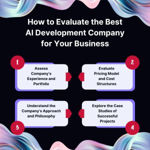 steps to evaluate AI development company