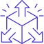 Icon illustrating scalability