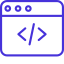 Icon depicting web programming