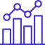 Graph icon representing analytics