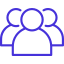 "Users icon depicting multiple user silhouettes, representing community and user engagement services offered by Techwink Services."