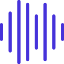 Sound icon featuring sound waves