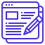 Icon symbolizing the analysis and auditing of a website.