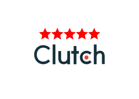 Clutch 5-star rating badge, highlighting Techwink's excellence in service